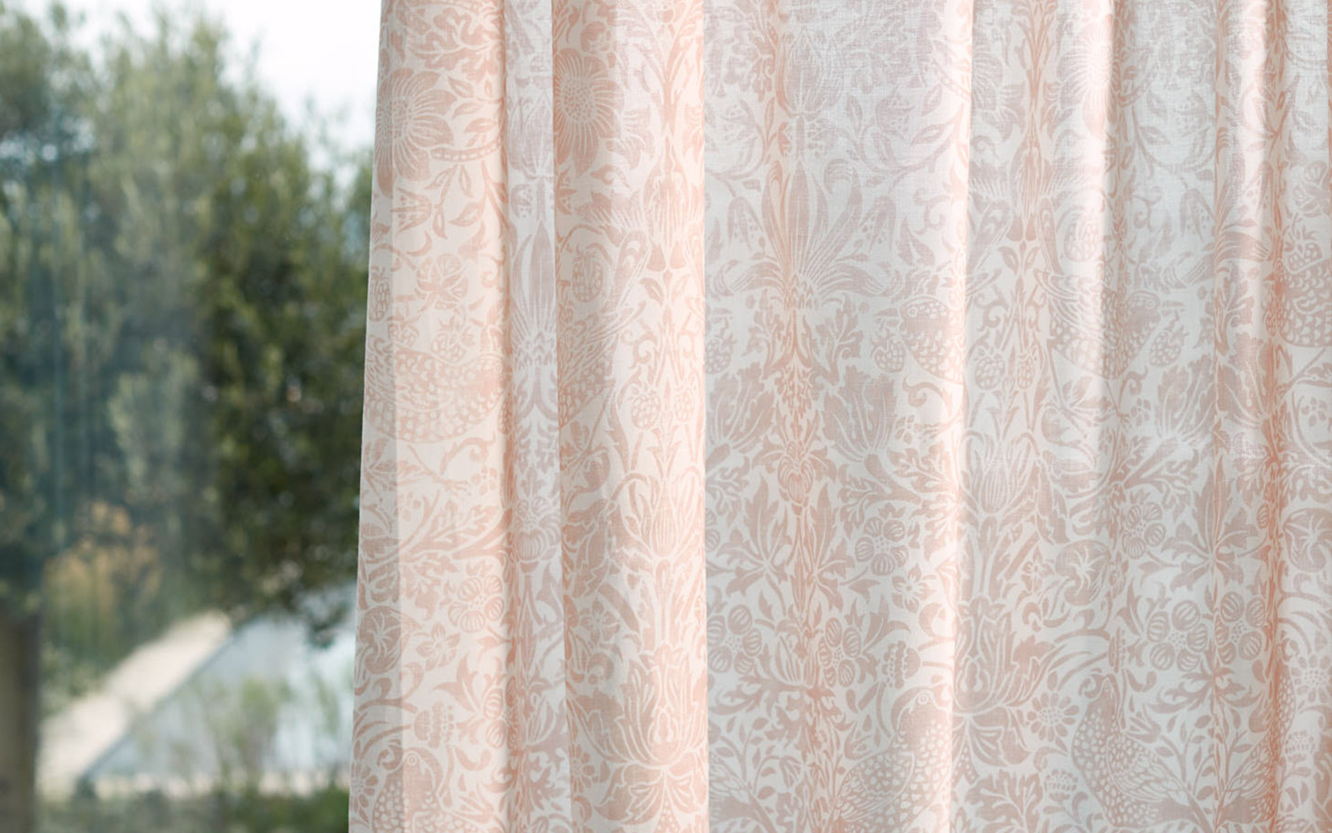 Pure Strawberry Thief Sheer