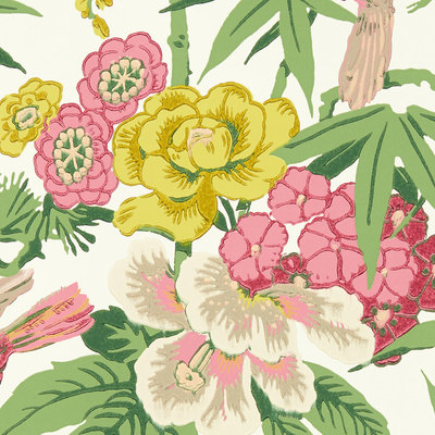 Bamboo & Birds Scallion Green