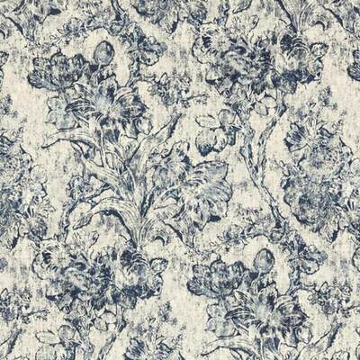 Fringed Tulip Toile Woad