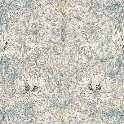 Pure Honeysuckle & Tulip Sheer Soft Blue/Linen