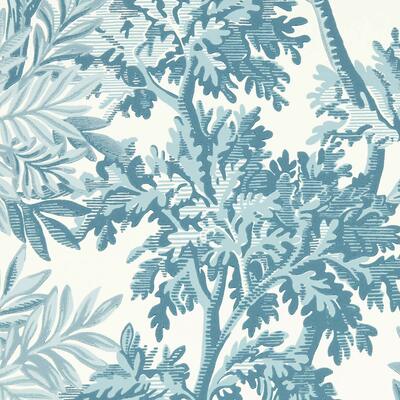 Tapestry Trees Pottery Blue