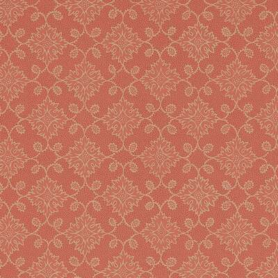 Floral Tracery Deep Salmon