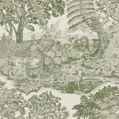 Highgrove Toile Yew Green