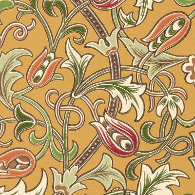 Scrolling Tulip Gold