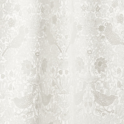 Pure Strawberry Thief Embroidery Paper White