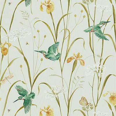 Kingfisher & Iris Teal / Amber